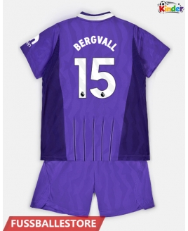 Günstige Tottenham Hotspur Lucas Bergvall #15 3rd trikot Kinder 2026-27 Kurzarm (+ Kurze Hosen)